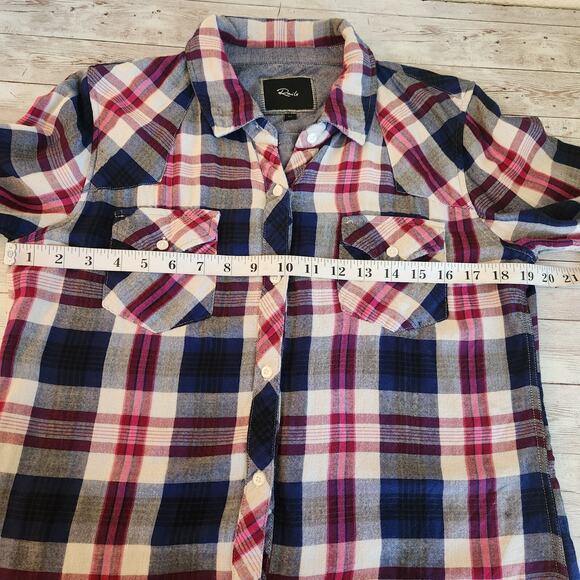 Rails Kendra Tencel Plaid Shirt Size Medium - Picture 8 of 9